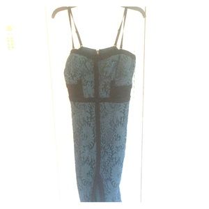 Deep teal removable straps dress Material Girl